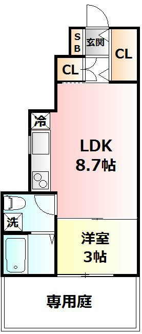 先行舎参号  間取り
