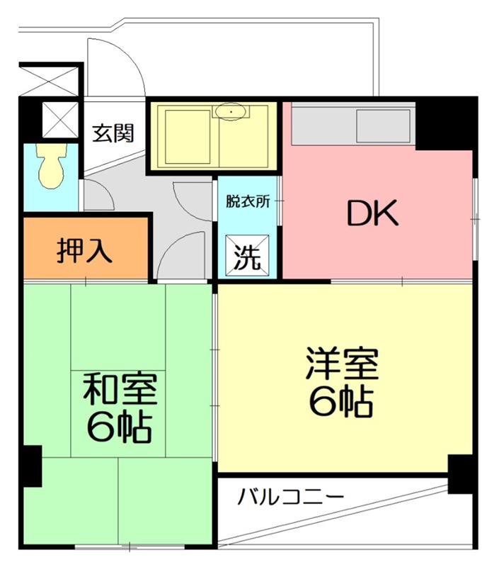 JLBグランエクリュ 601号室 間取り