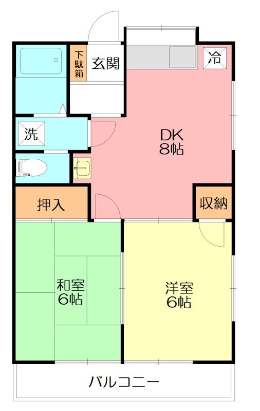 レーベンハイム21C棟 101号室 間取り