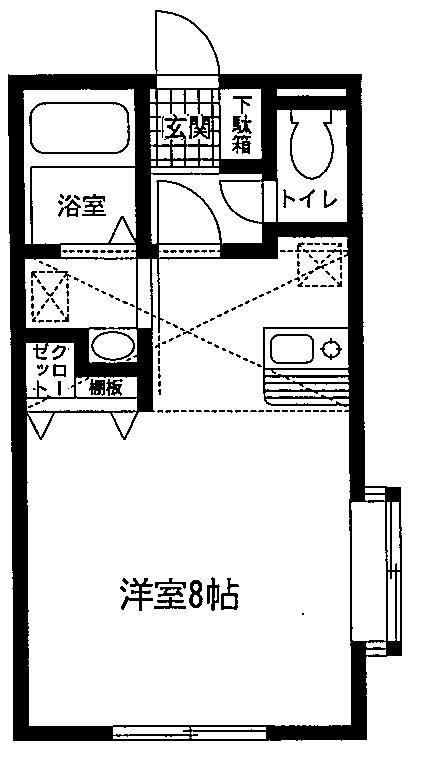 ドリームハイツ 203号室 間取り