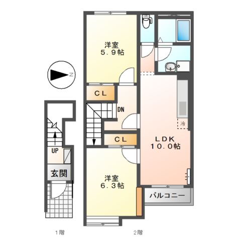 プレッソ　ヴィアーレ 間取り