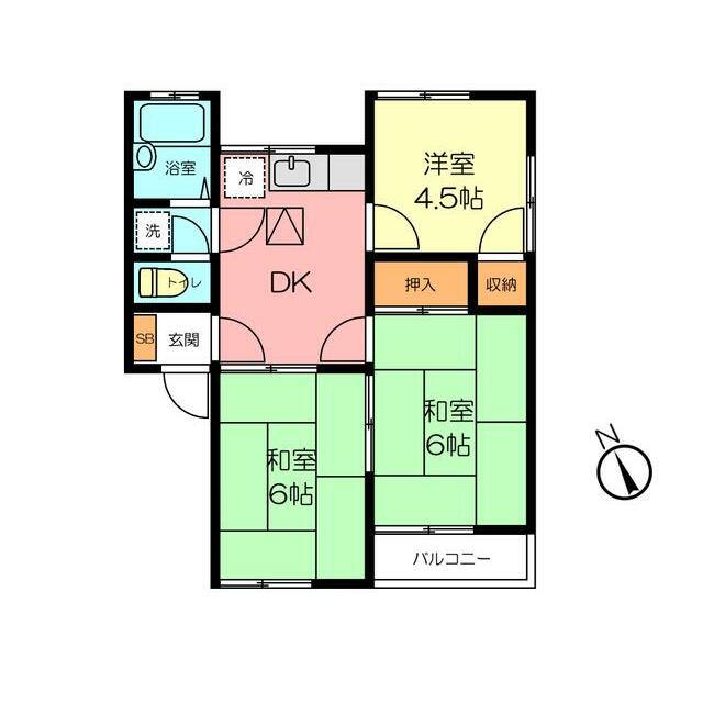 コーポ長澤 202号室 間取り