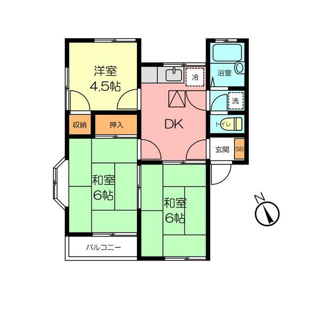 コーポ長澤 201号室 間取り