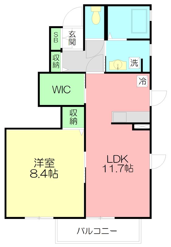 オプティマイズ 101号室 間取り