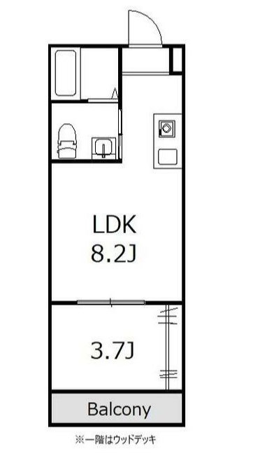 ひなたと春風のラテ 303号室 間取り