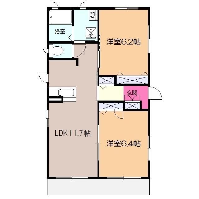 コージーコートＢ 間取り