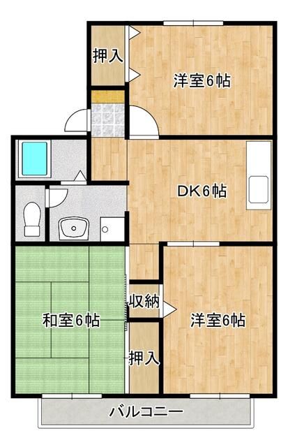 リヴェールⅠ 101号室 間取り