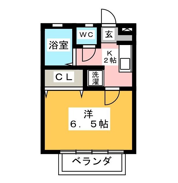 オーエスハイム 202号室 間取り