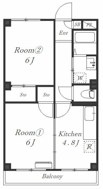 モアナレジデンス 107号室 間取り