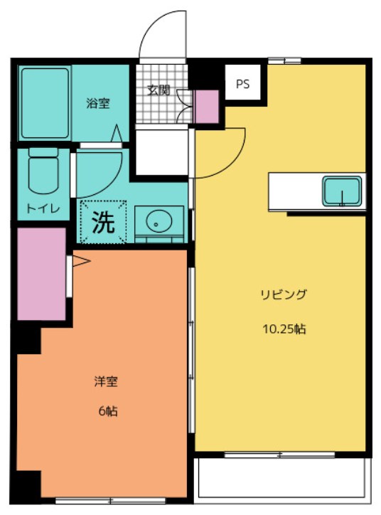 広貴商事ビル 3-B号室 間取り