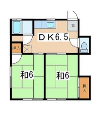 小川ハイツ 201号室 間取り
