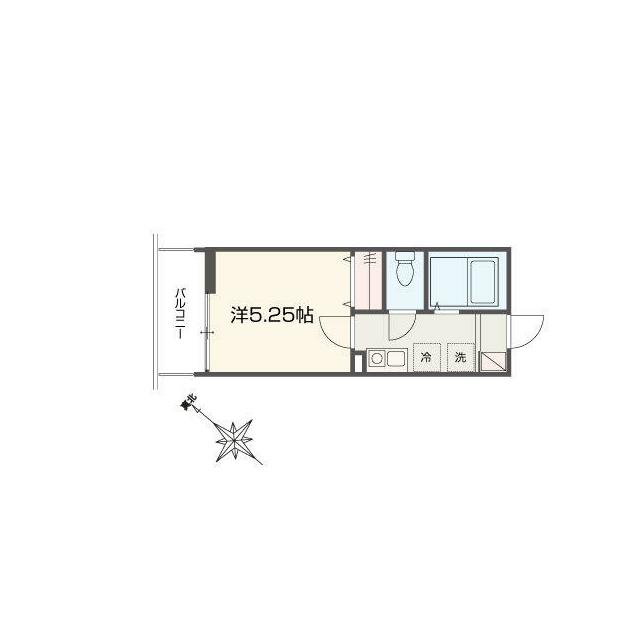 MELLAS桜ヶ丘 102号室 間取り