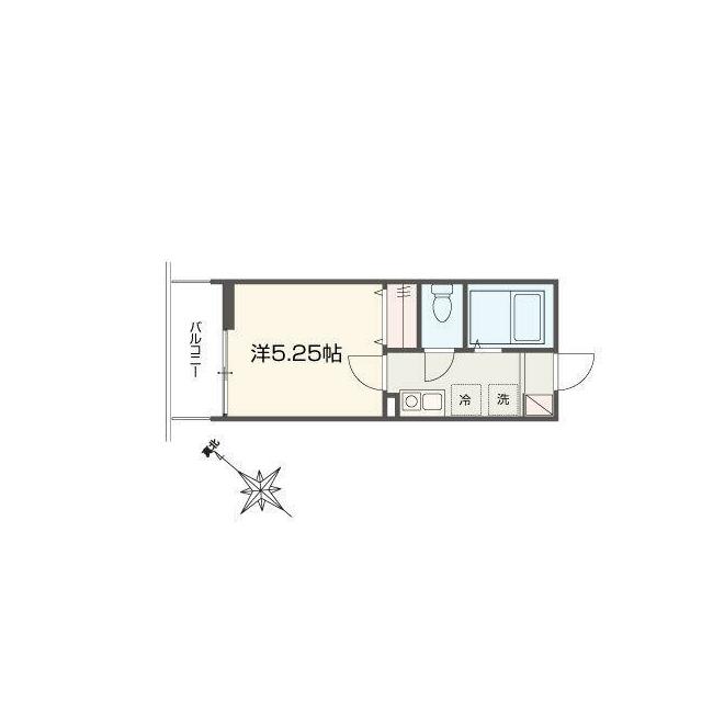 MELLAS桜ヶ丘 303号室 間取り