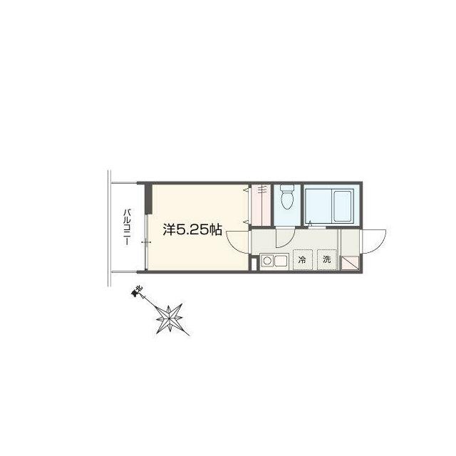 MELLAS桜ヶ丘 103号室 間取り