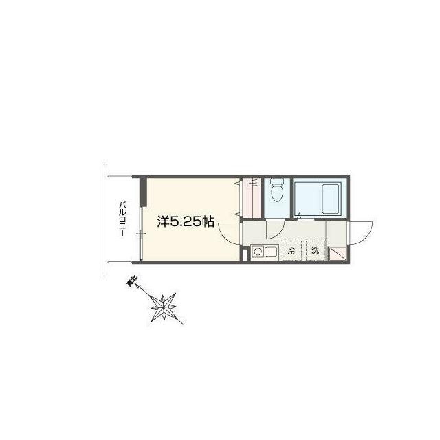 MELLAS桜ヶ丘 203号室 間取り