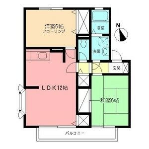 セナＢ 202号室 間取り