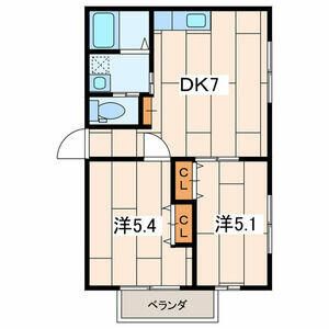 コートヤード 104号室 間取り