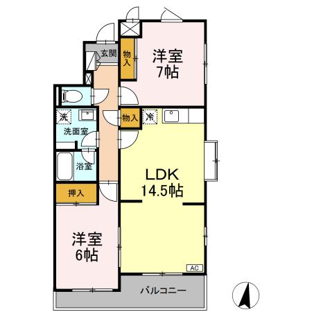 メゾン1217 301号室 間取り