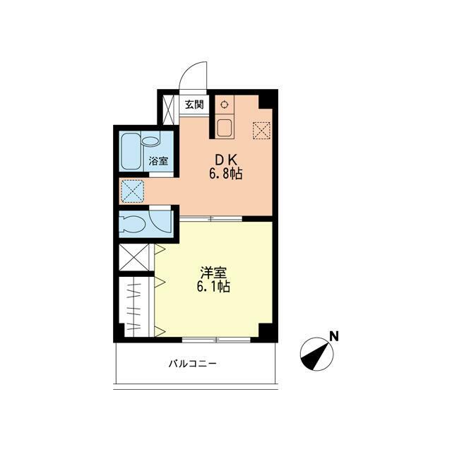 ジュネス西湘 205号室 間取り