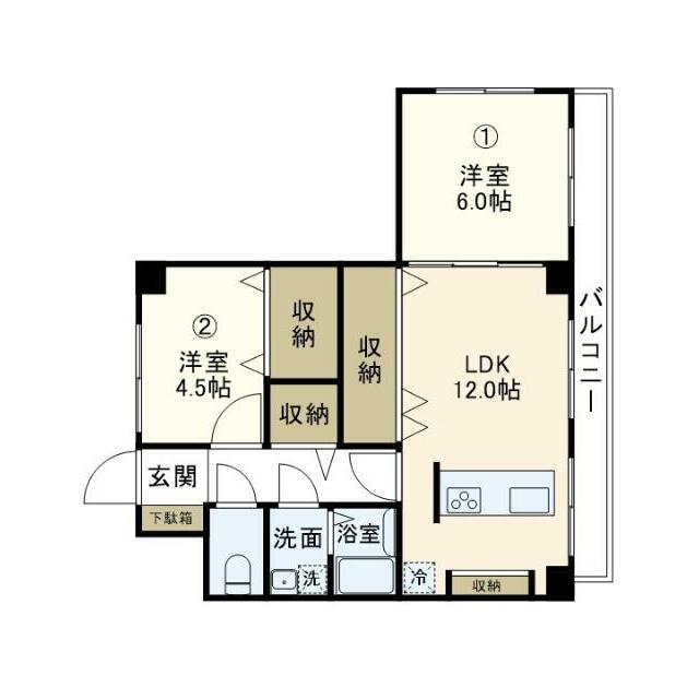セーフズマンション 503号室 間取り