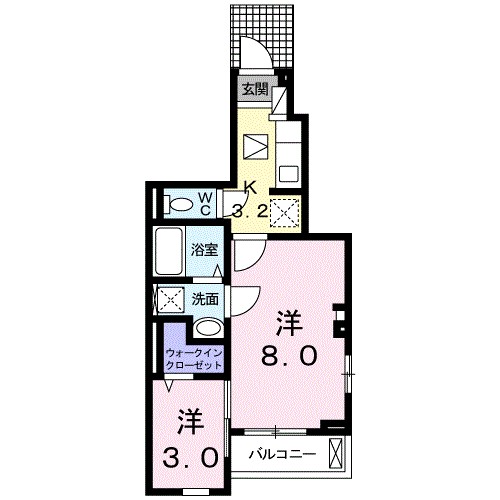 ホワイトウェル湘南 101号室 間取り