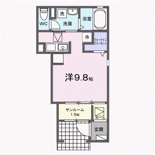 ラナキラ 101号室 間取り