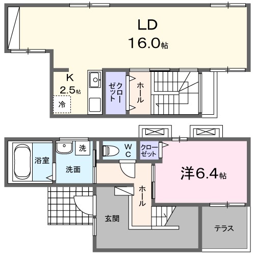 ひだまりガーデンテラスⅡ 103号室 間取り