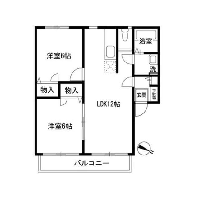 グランドリーム A201号室 間取り