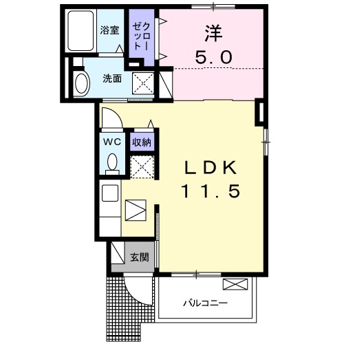 チェリオ 103号室 間取り