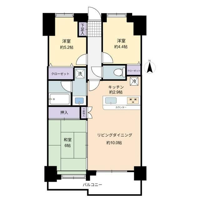 リーベスト本厚木 902号室 間取り