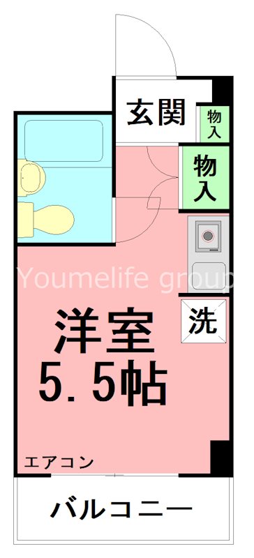 ヴィラリバレット 401号室 間取り