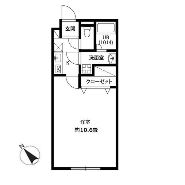 アムール　柳川 201号室 間取り