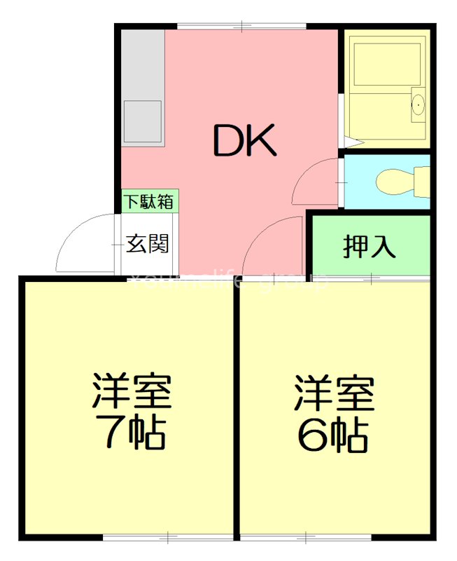 トムアンドジェリー 103号室 間取り