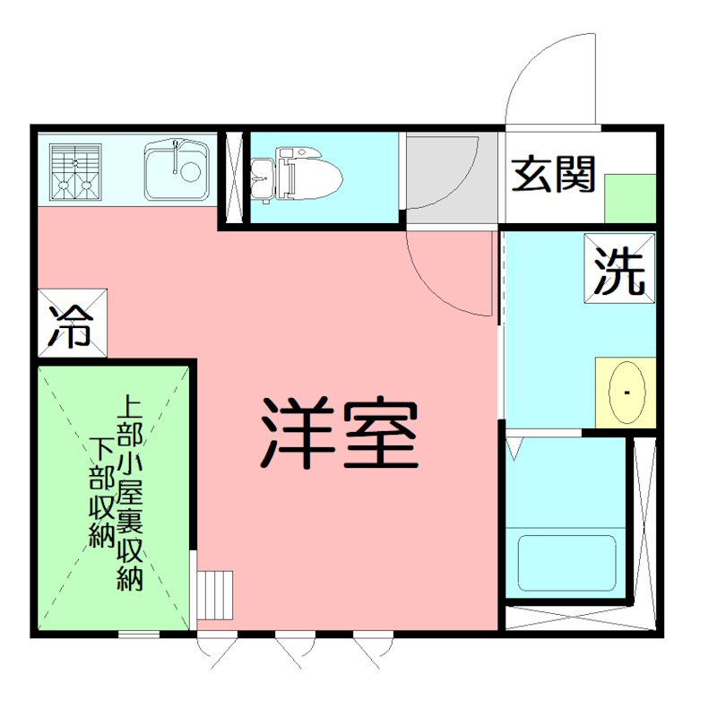 紅葉 101号室 間取り