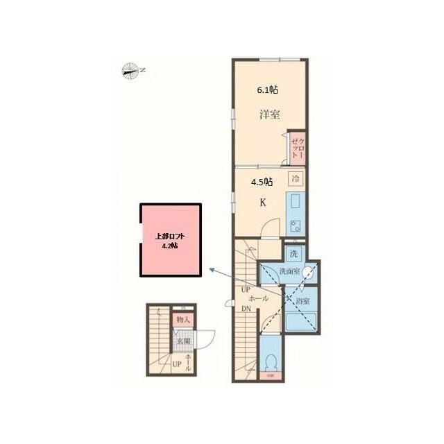 ウィステリア ガーデン 203号室 間取り