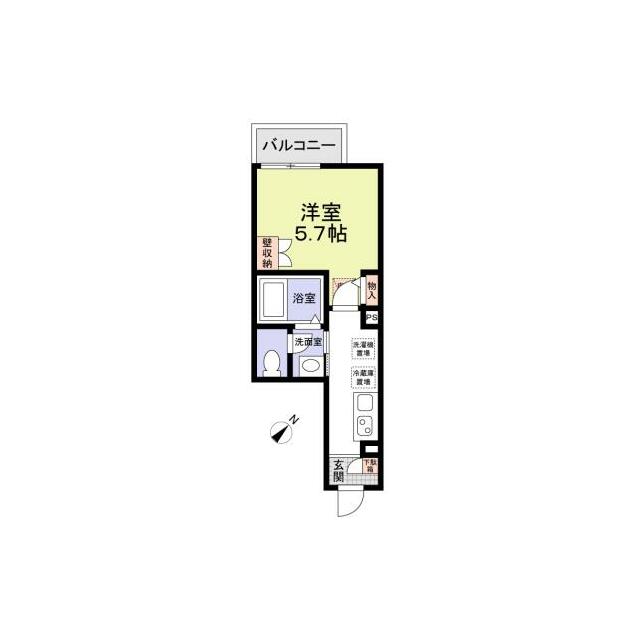 シードリング實方 102号室 間取り