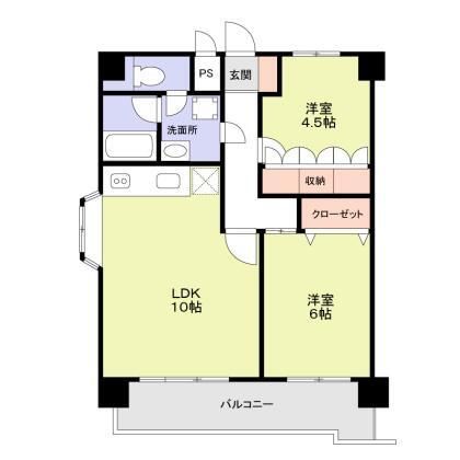 スミノ藤沢 701号室 間取り