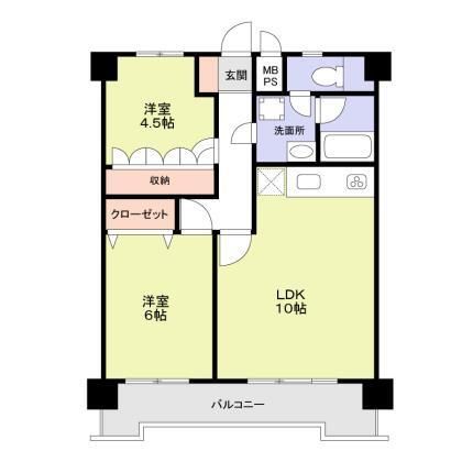 スミノ藤沢 702号室 間取り