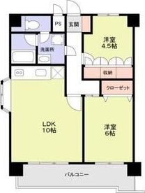 スミノ藤沢 801号室 間取り