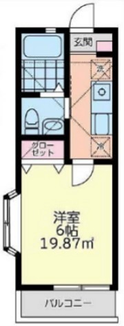 カンタビア湘南 201号室 間取り