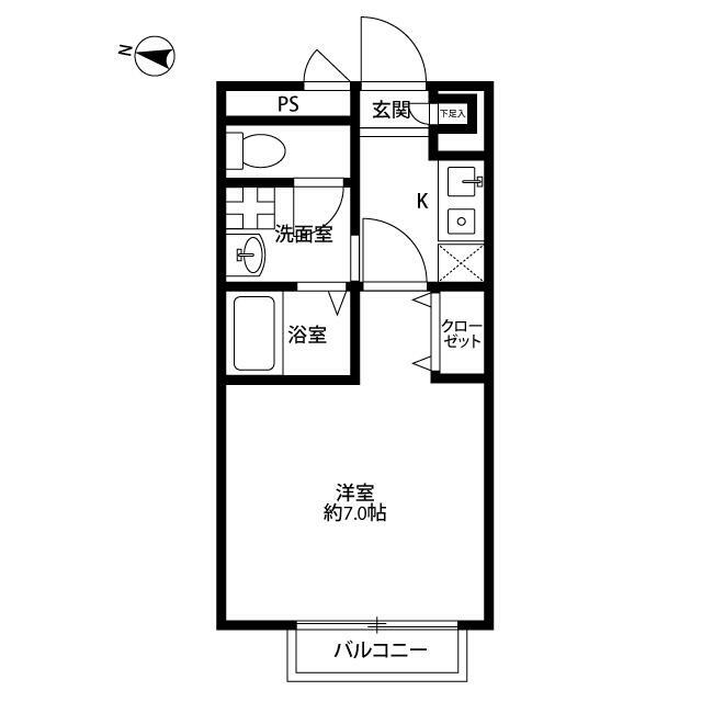 アムール　Ｈｉｌｌｓ 101号室 間取り