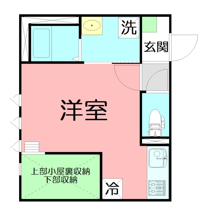 紬希 201号室 間取り