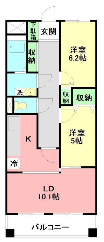 ソシアプラザ 0110号室 間取り