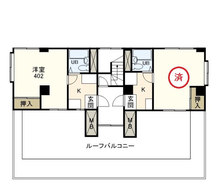 サテライトビル 402号室 間取り
