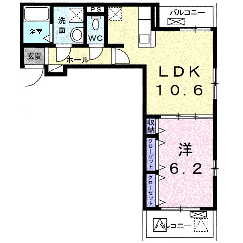 プレミール植木 302号室 間取り