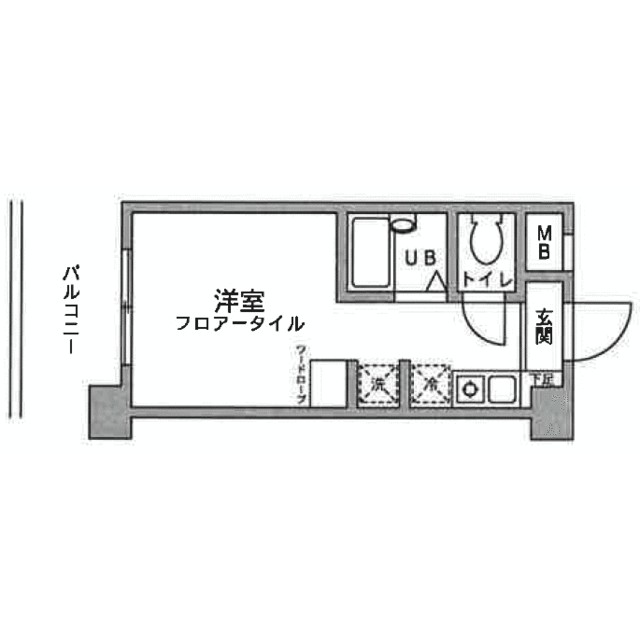 アックス横浜戸塚 505号室 間取り
