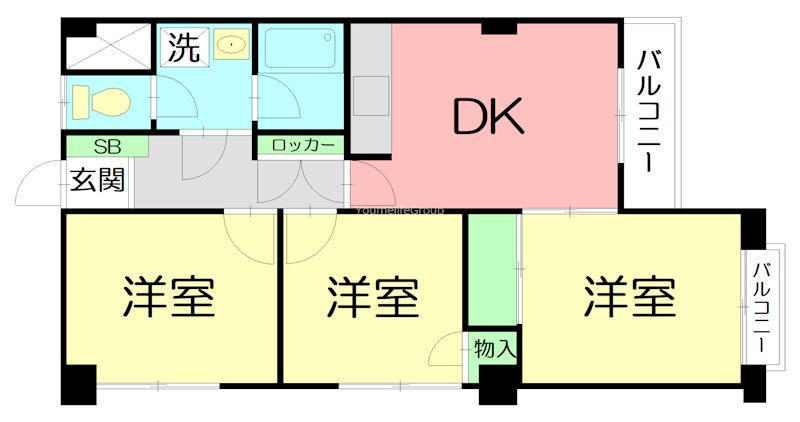 藤沢ハイツ  203号室 間取り