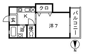 リュストール 103号室 間取り