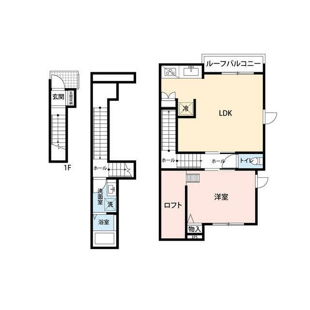 由比ヶ浜BASE B号室 間取り