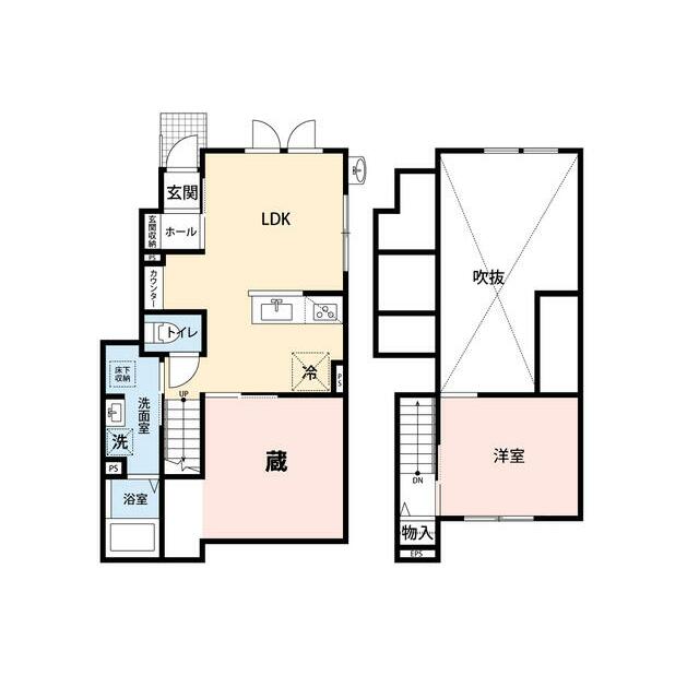由比ヶ浜BASE C号室 間取り